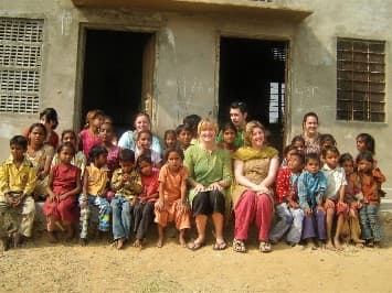 Volunteer teaching in India