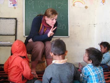 Outdoor teaching session