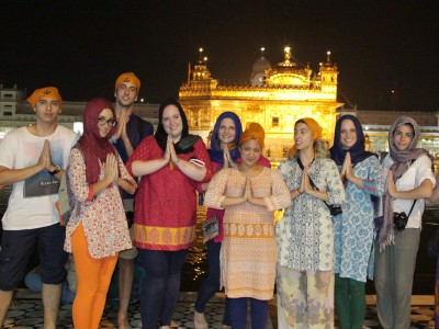Summer volunteers visiting the Taj Mahal